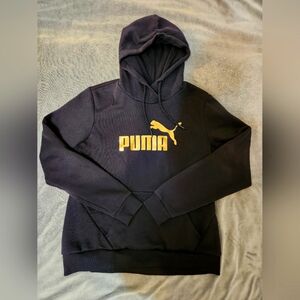 Puma Black Gold Logo Hoodie